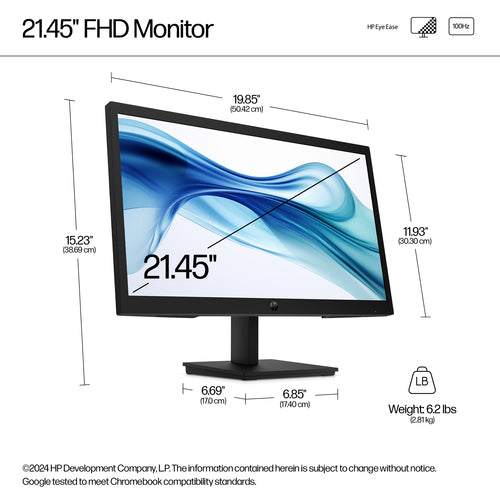 HP Series 3 Pro 21.45 inch FHD Monitor - 322pv HP Series 3 Pro 21.45 inch FHD Monitor - 322pv